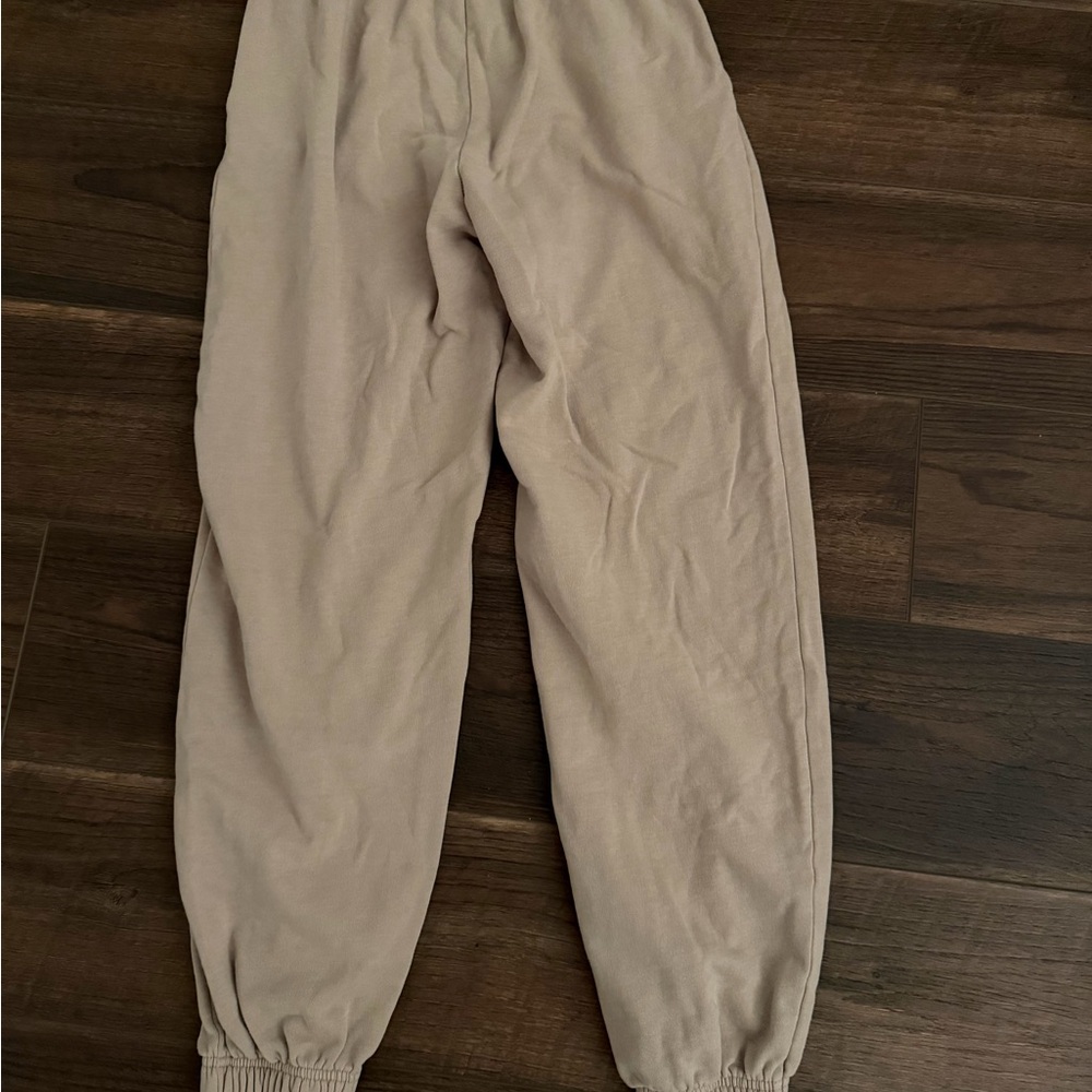 Garage Cinched Beige Sweatpants